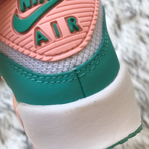 Nike Air Max 90 GS MBD Washed Teal Snakeskin Sneaker Kids 5.5Y Women’s 7 - Picture 7 of 10